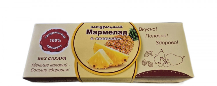  Мармелад натуральный "Ананас" 140г  в Твери