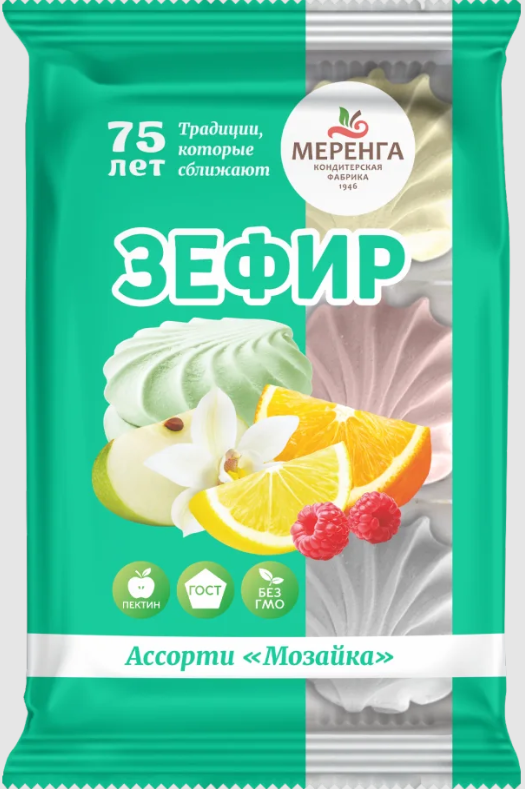 №1 Меренга Зефир Мозайка, 270г  в Твери