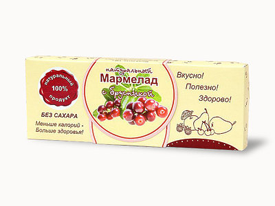 №2 Мармелад натуральный "Брусника" 140г в Твери