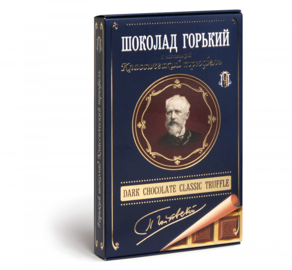 №1 Фабрика Томер  Горький шоколад ТРЮФЕЛЬ классический (Чайковский), 112г в Твери