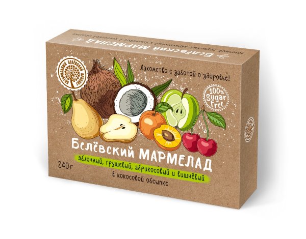 №2 Мармелад белевский на фруктозе 240г  в Твери