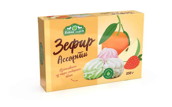 №2 Зефир белевский "Ассорти" 250г в Твери