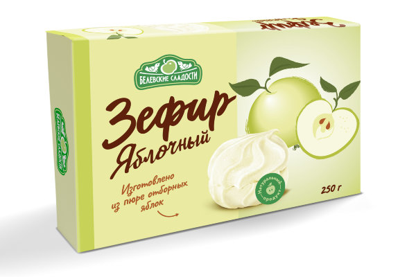 №2 Зефир белевский "Яблочный" 250г в Твери